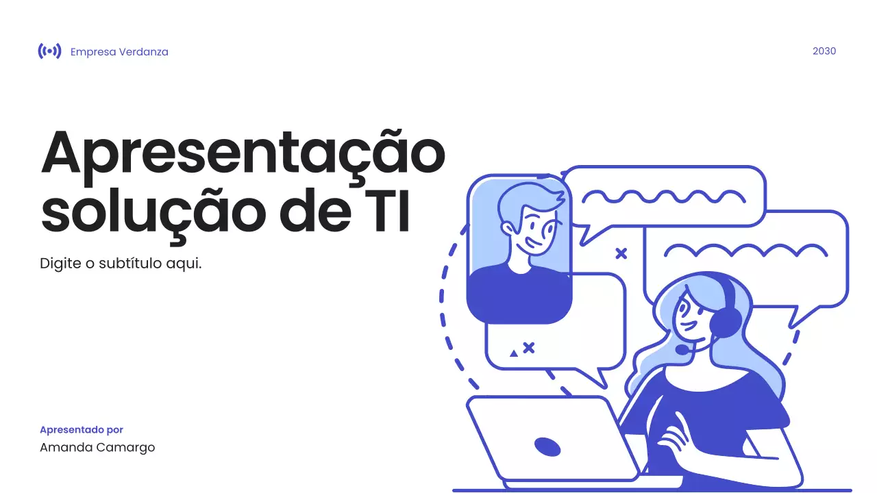 Apresentação Blue Modern Tech