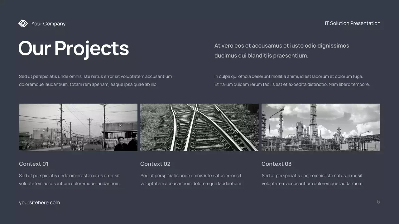 Grey Modern IT Solution Presentation