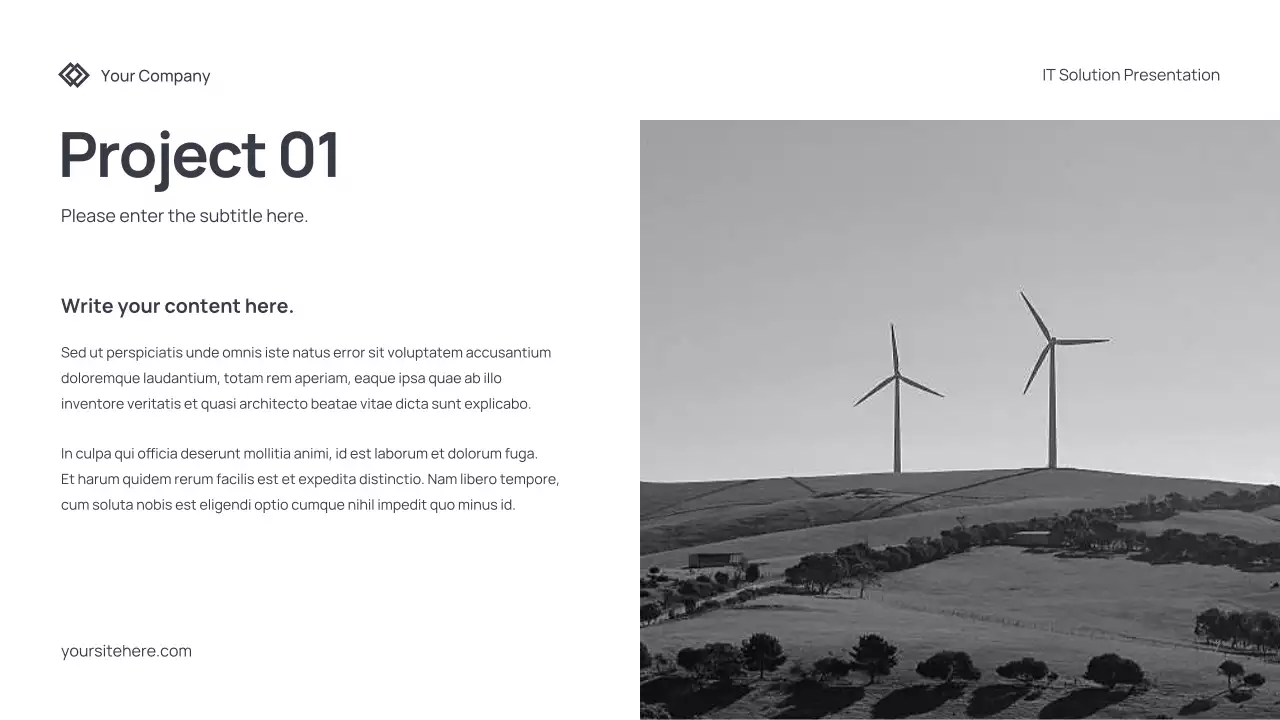 Grey Modern IT Solution Presentation