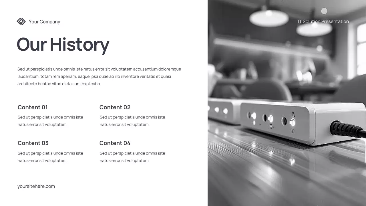 Grey Modern IT Solution Presentation