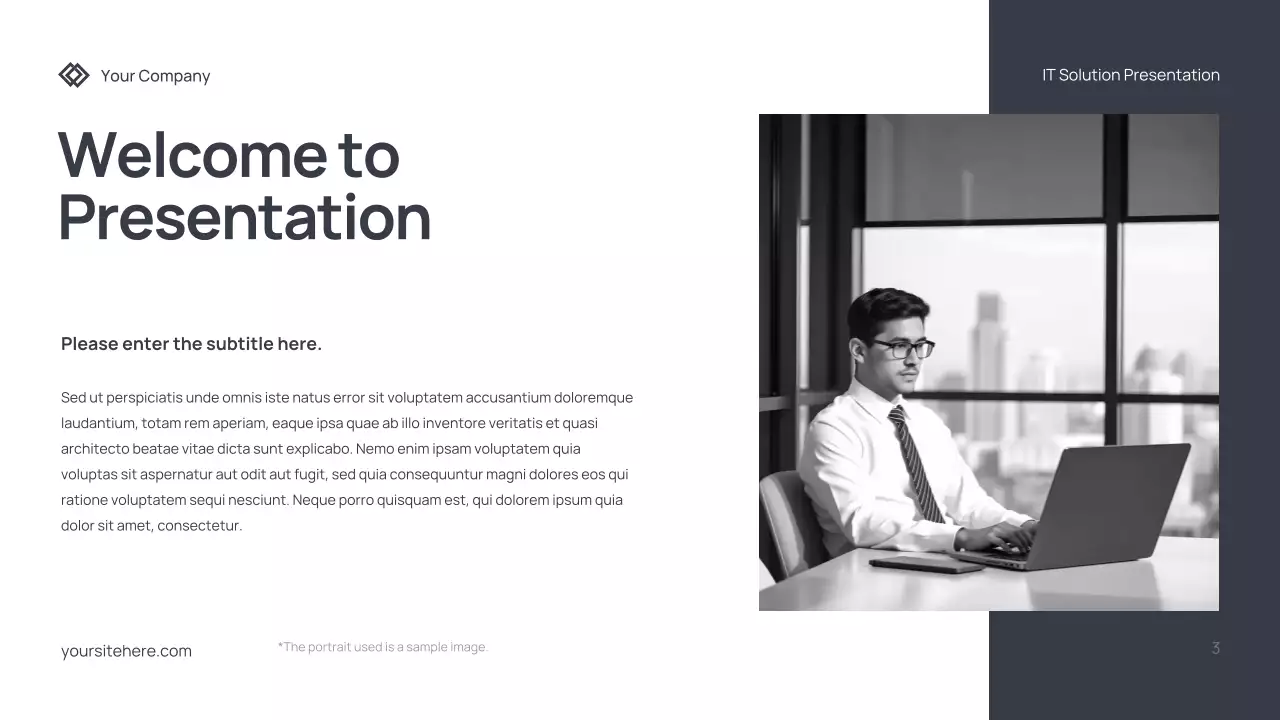 Grey Modern IT Solution Presentation