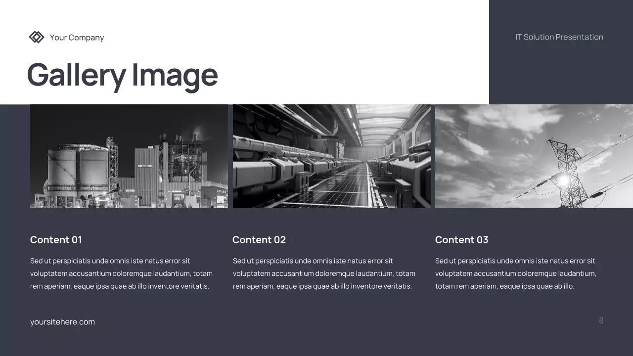 Grey Modern IT Solution Presentation