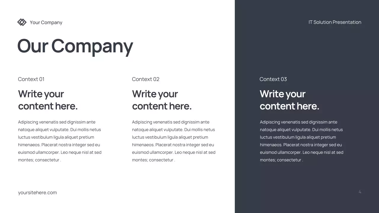 Grey Modern IT Solution Presentation