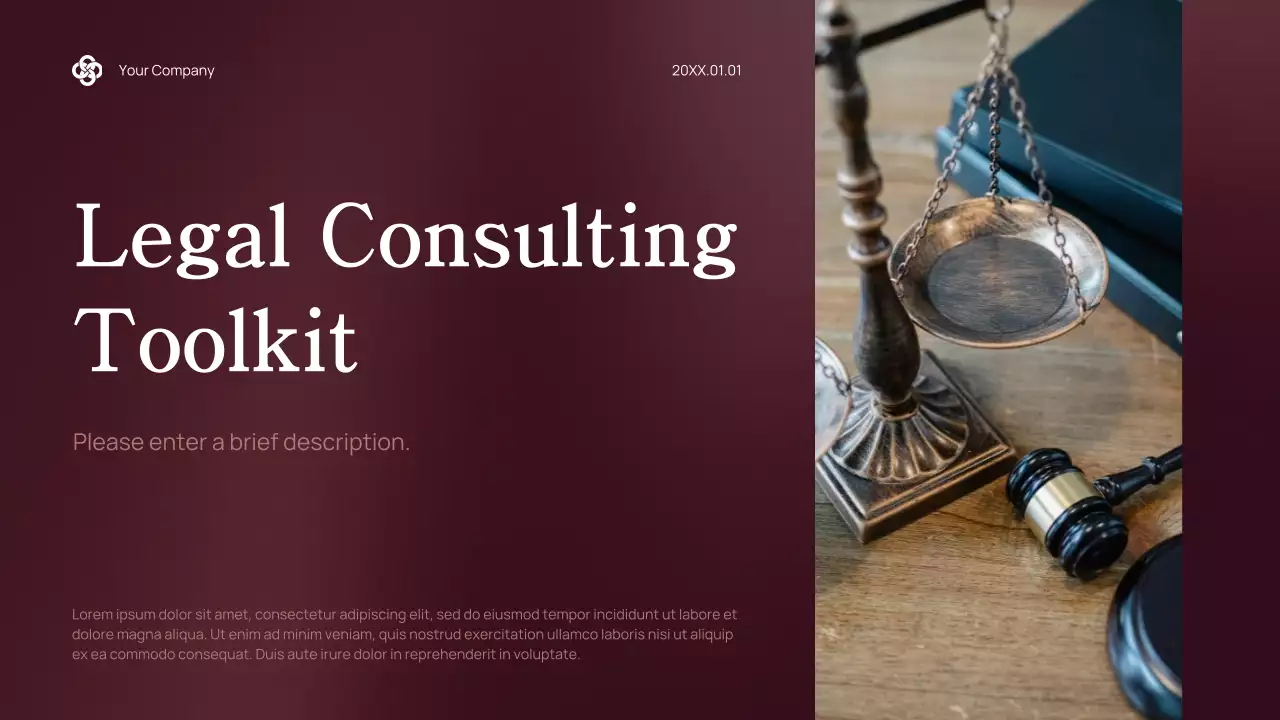Maroon Professional Legal Consulting Presentation