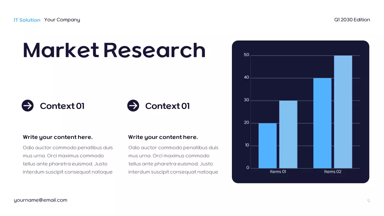 Blue Futuristic IT Solution Presentation
