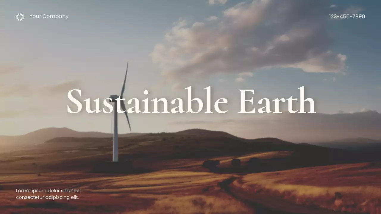 Brown Photocentric Sustainable Earth Presentation