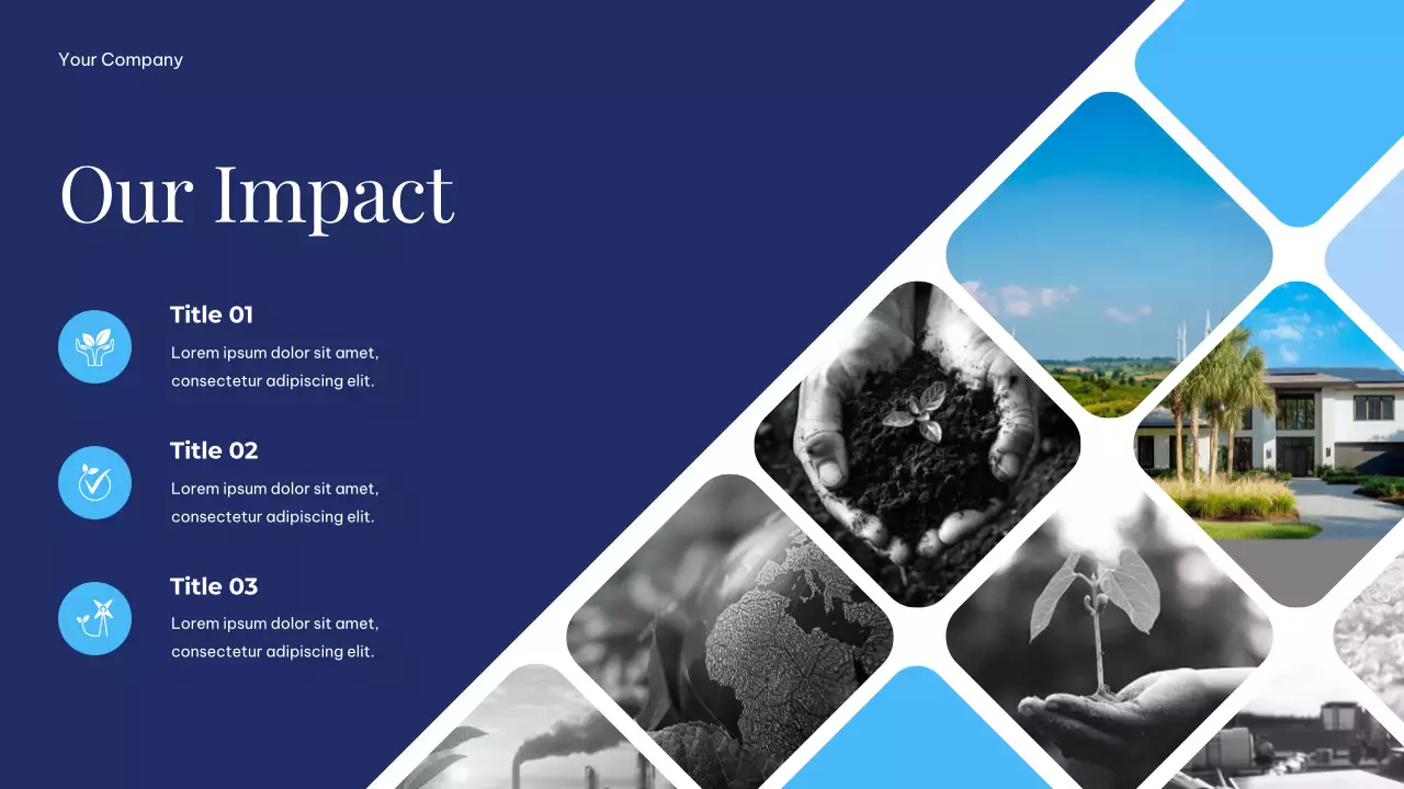 White and Blue Simple Minimalist Sustainable Earth Presentation