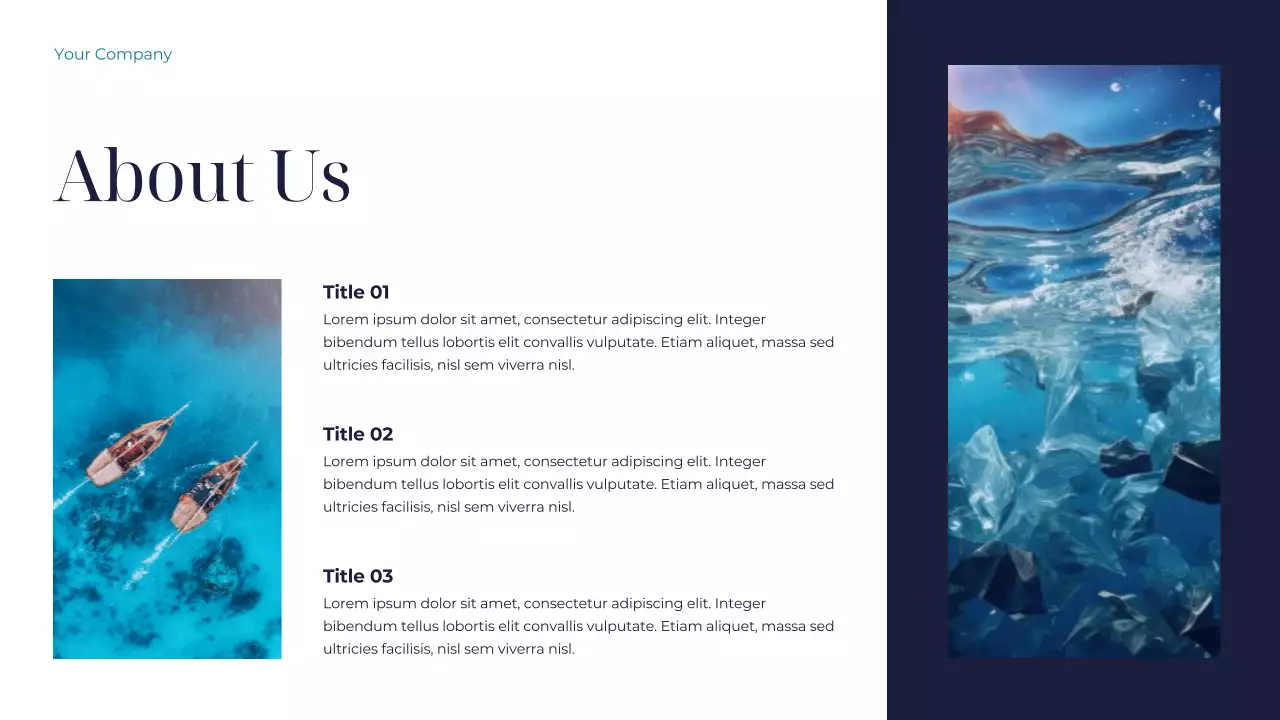 Teal and White Sustainable Earth Presentation