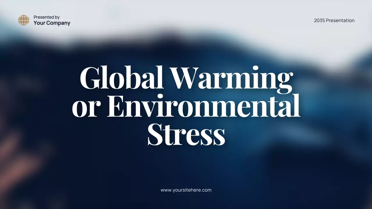 Blue Modern Environment Lecture Presentation