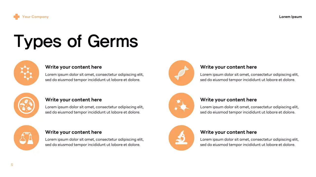 Beige Modern Germs and Diseases Lecture Presentation