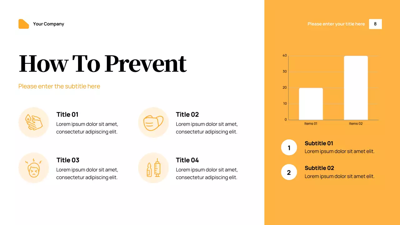 Orange Modern Health Announcement Presentation