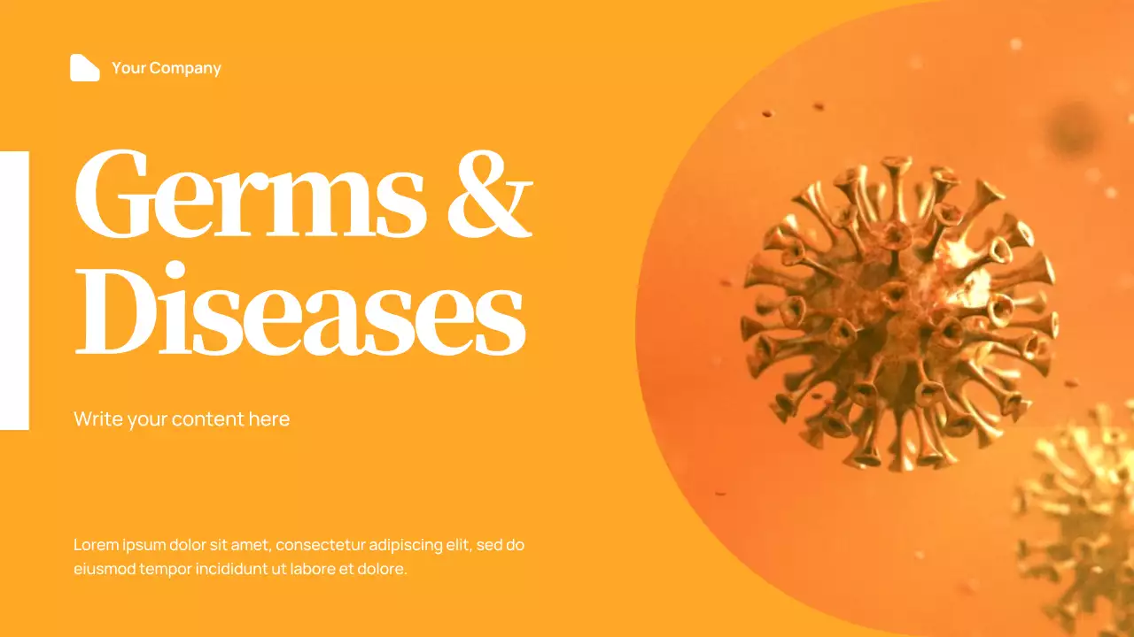 Orange Modern Health Announcement Presentation