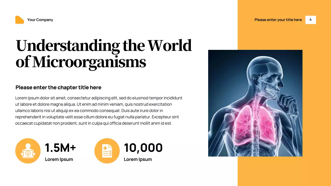 Orange Modern Health Announcement Presentation