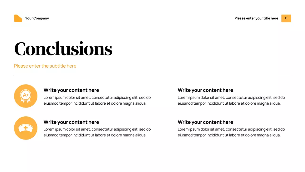 Orange Modern Health Announcement Presentation