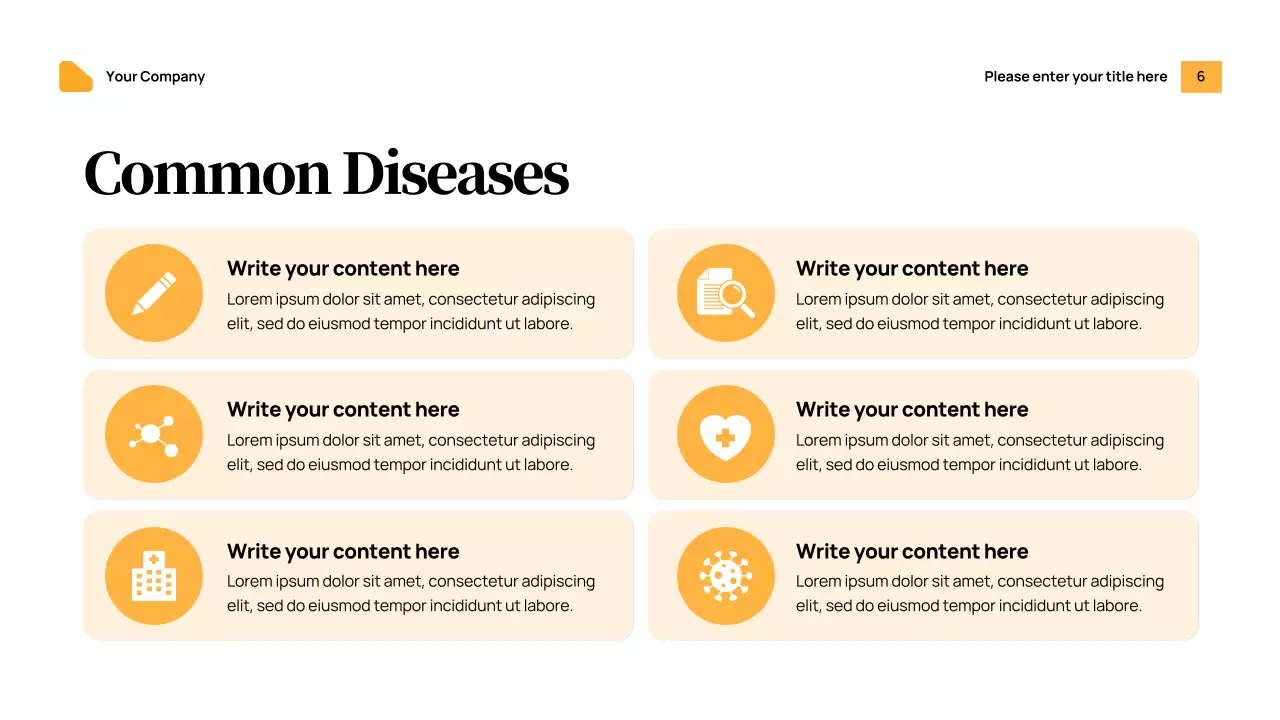 Orange Modern Health Announcement Presentation