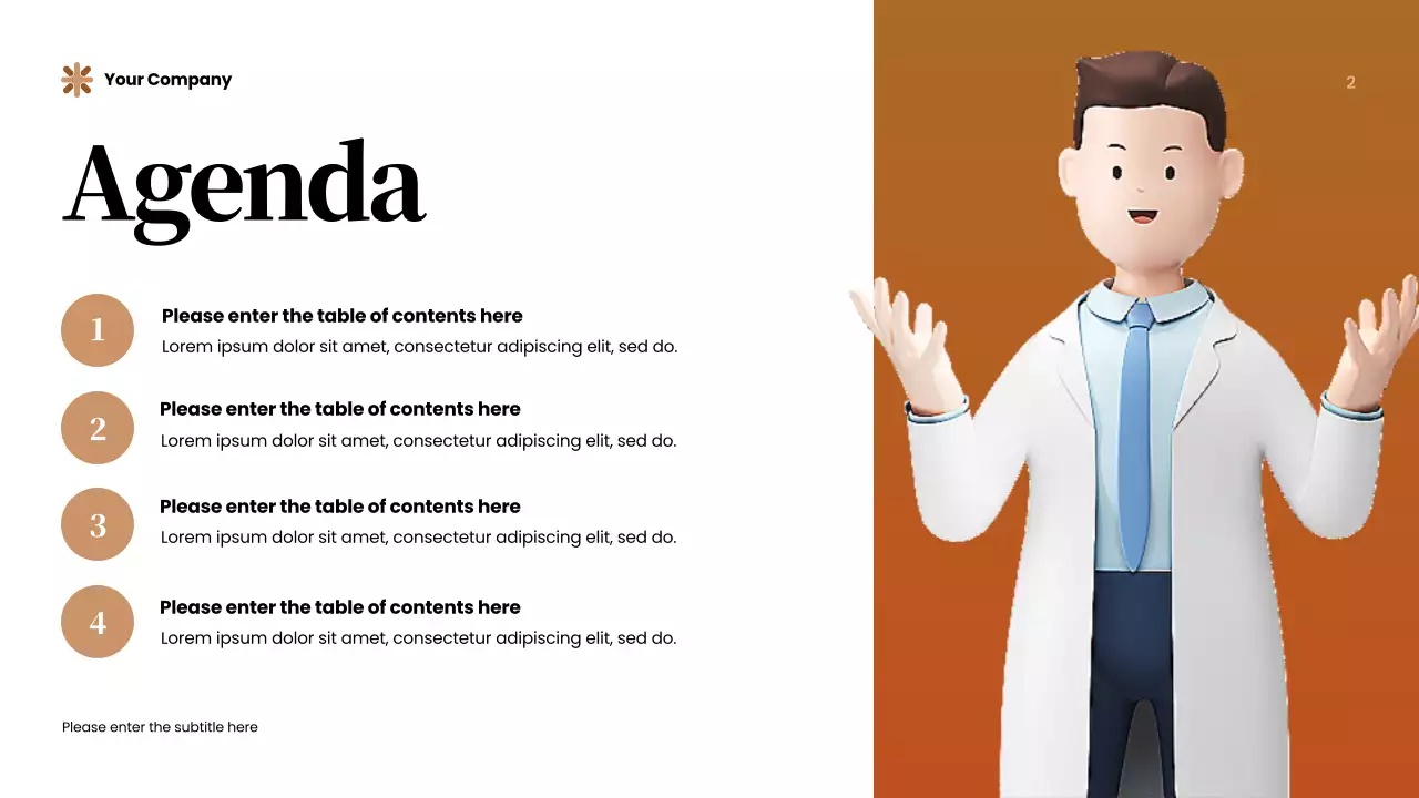 Brown Modern Health Announcement Presentation