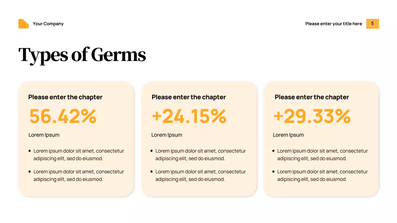 Orange Modern Health Announcement Presentation