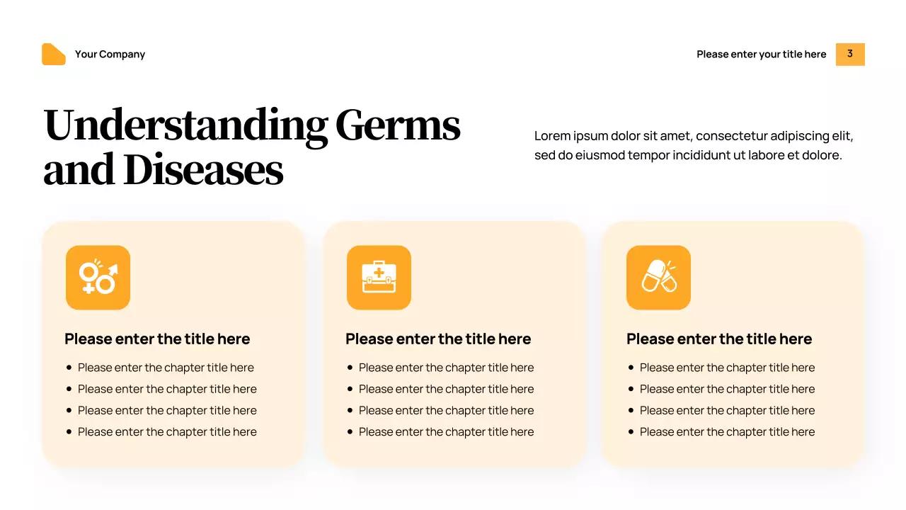 Orange Modern Health Announcement Presentation