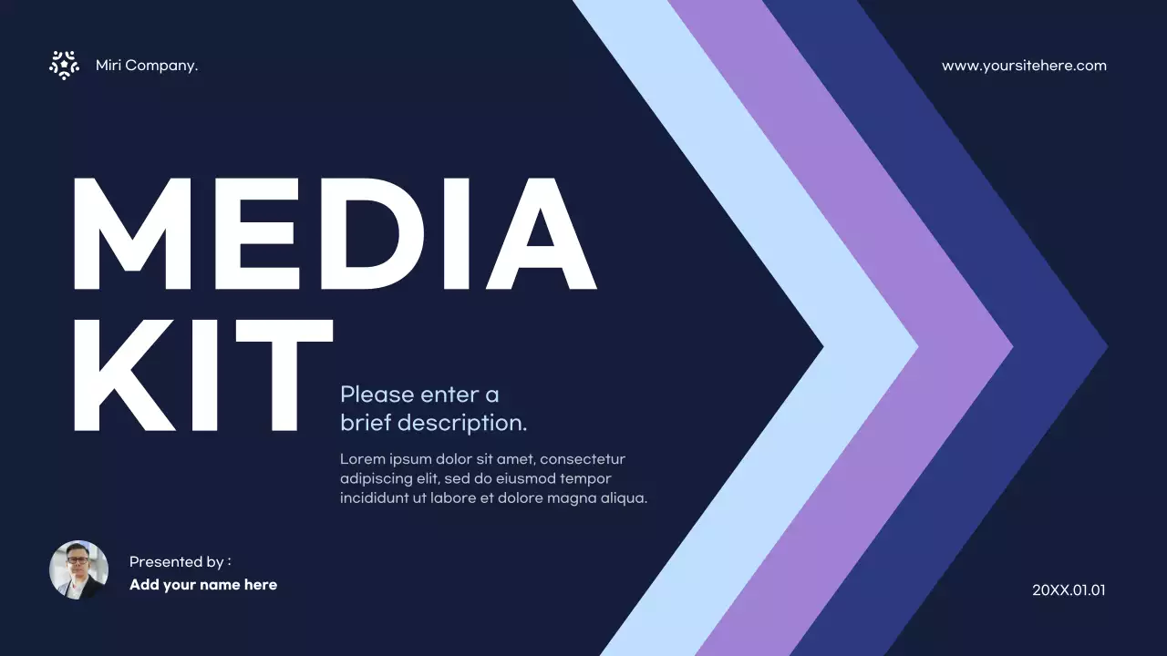 Navy Modern Media Pitch Presentation