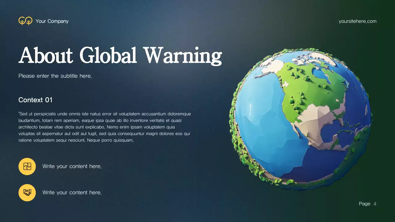 Green Modern Environment Presentation