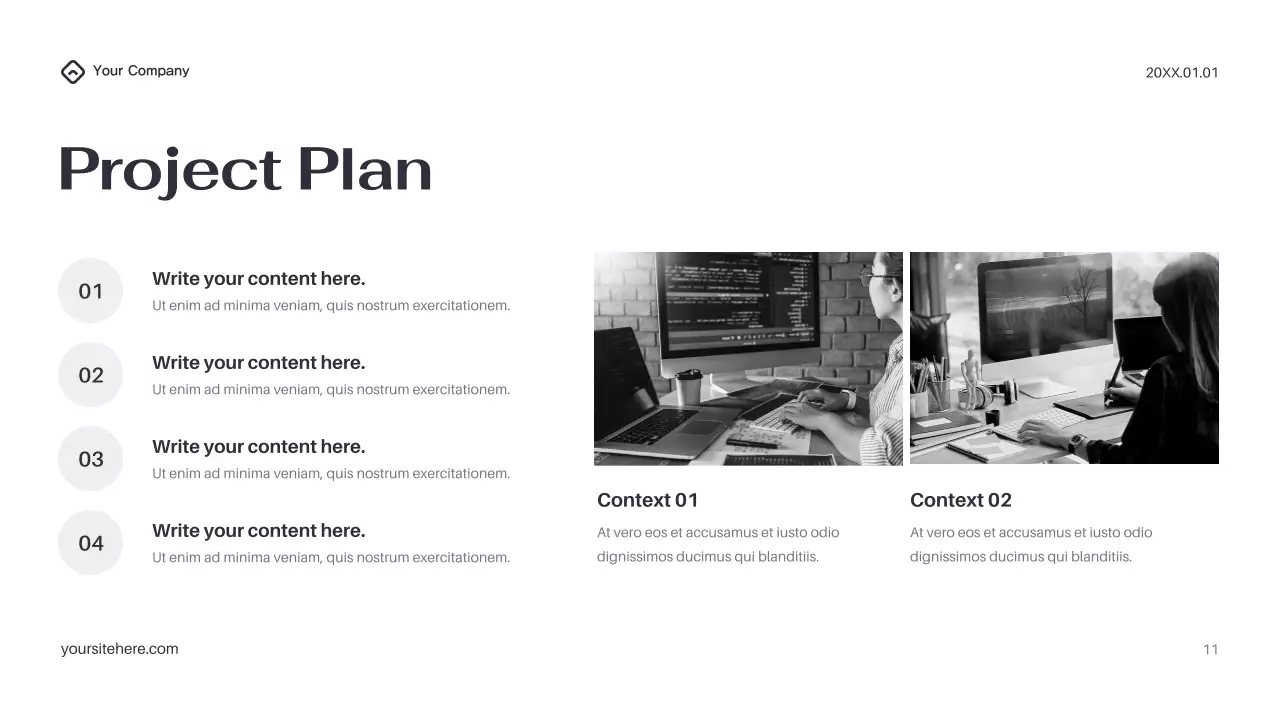 Black Modern IT Solution Presentation