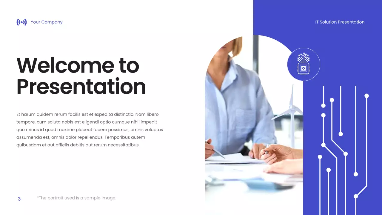 Blue Modern IT Solution Presentation