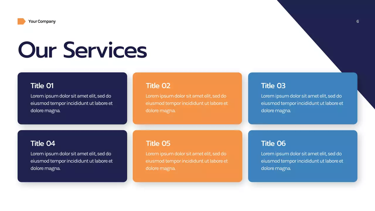 Navy Geometric Business Consulting Presentation