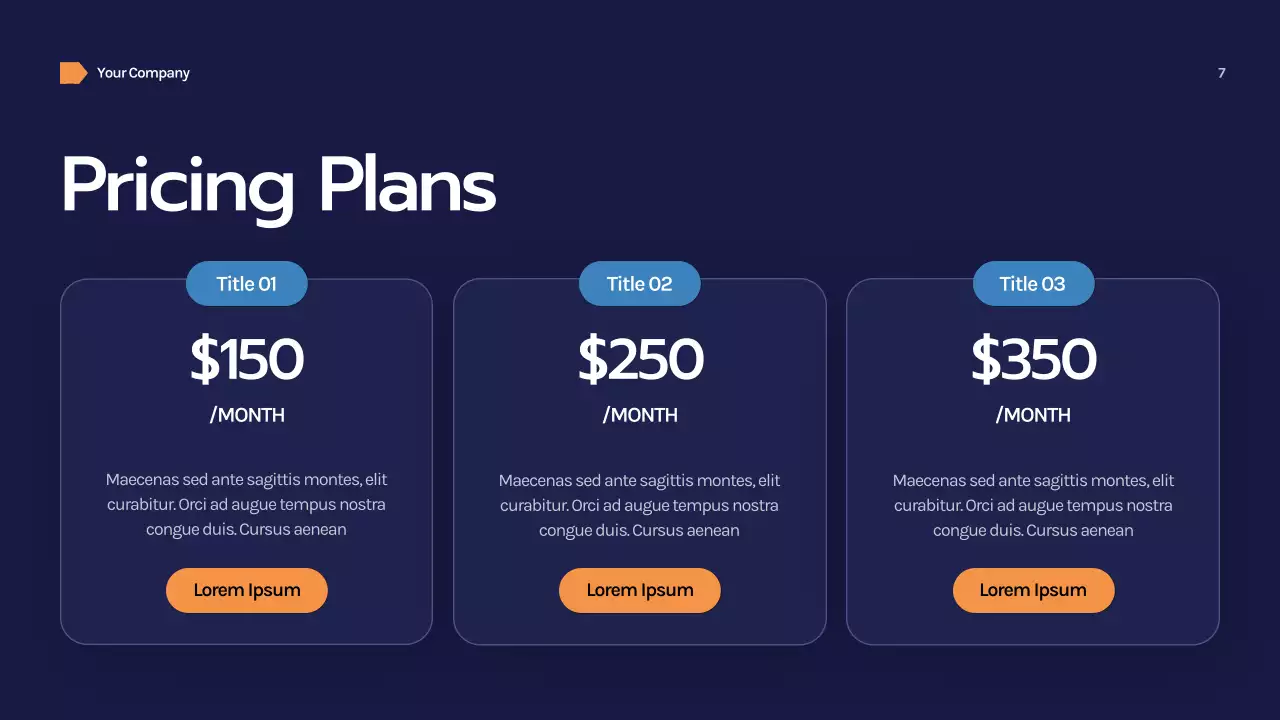 Navy Geometric Business Consulting Presentation