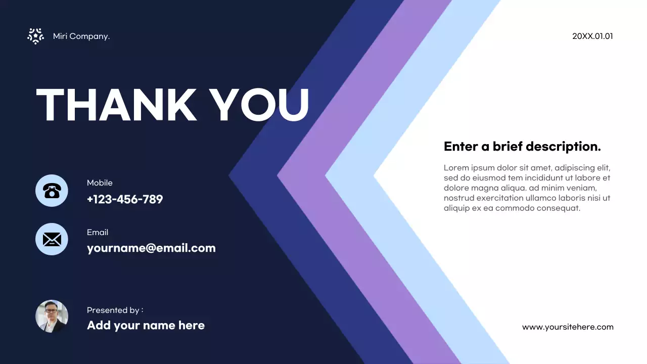 Navy Modern Media Pitch Presentation