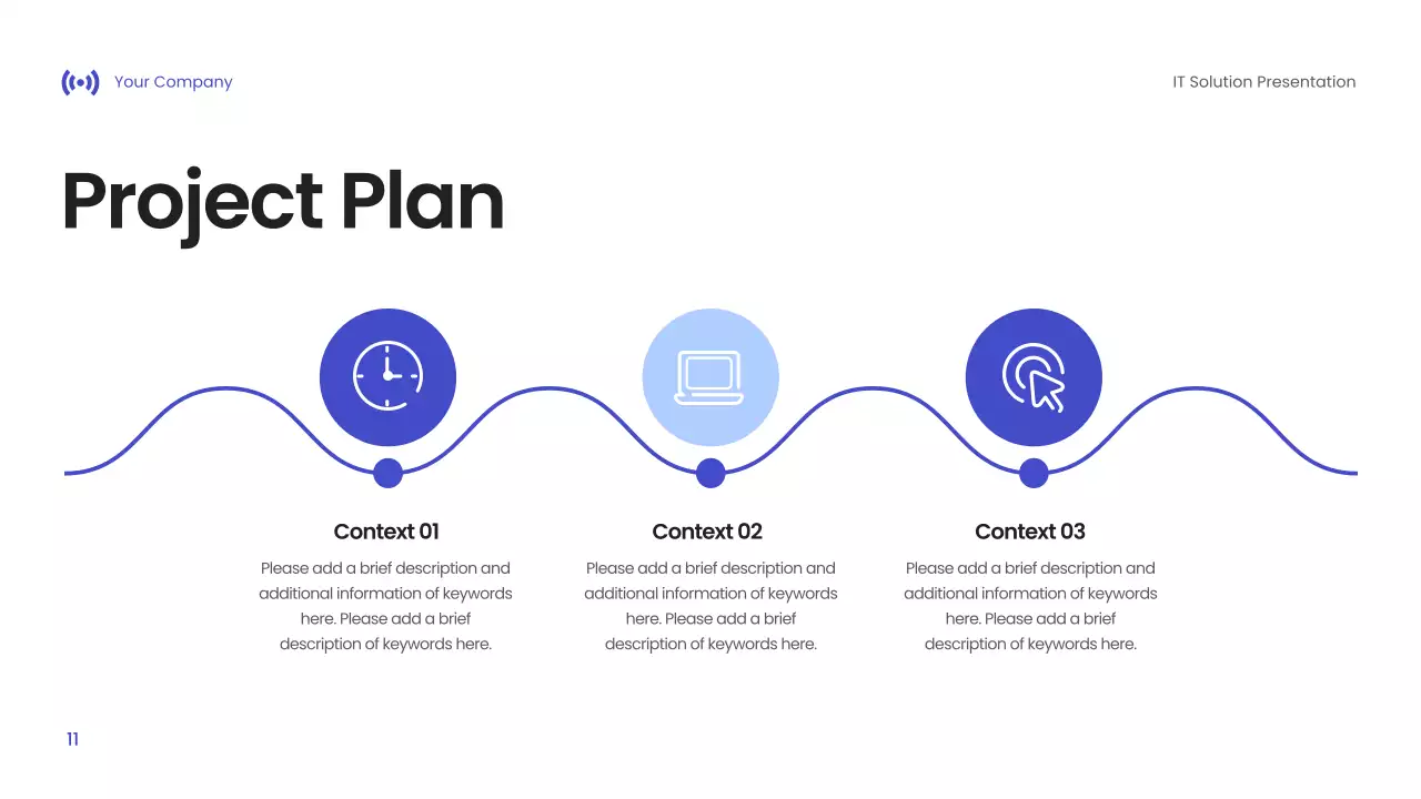 Blue Modern IT Solution Presentation