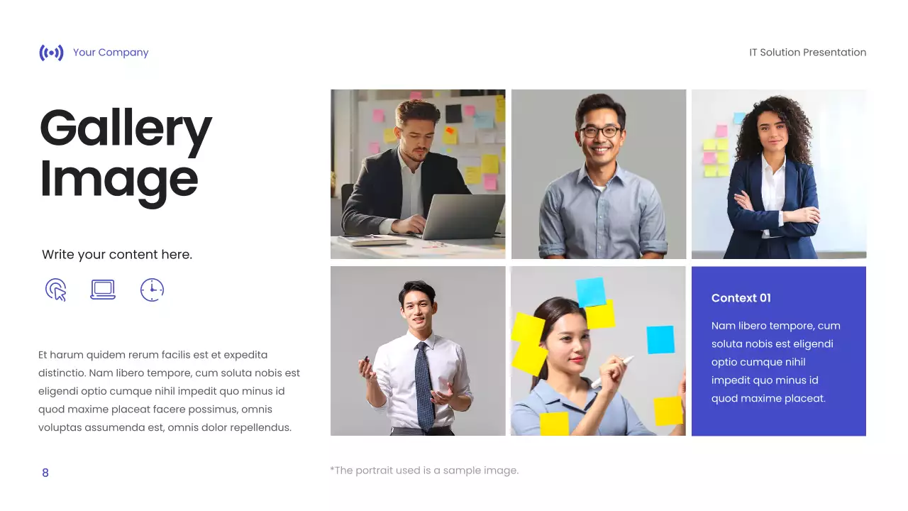 Blue Modern IT Solution Presentation