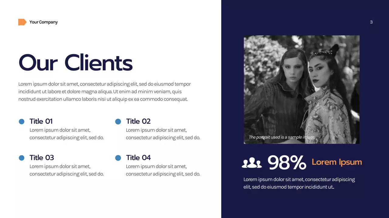 Navy Geometric Business Consulting Presentation