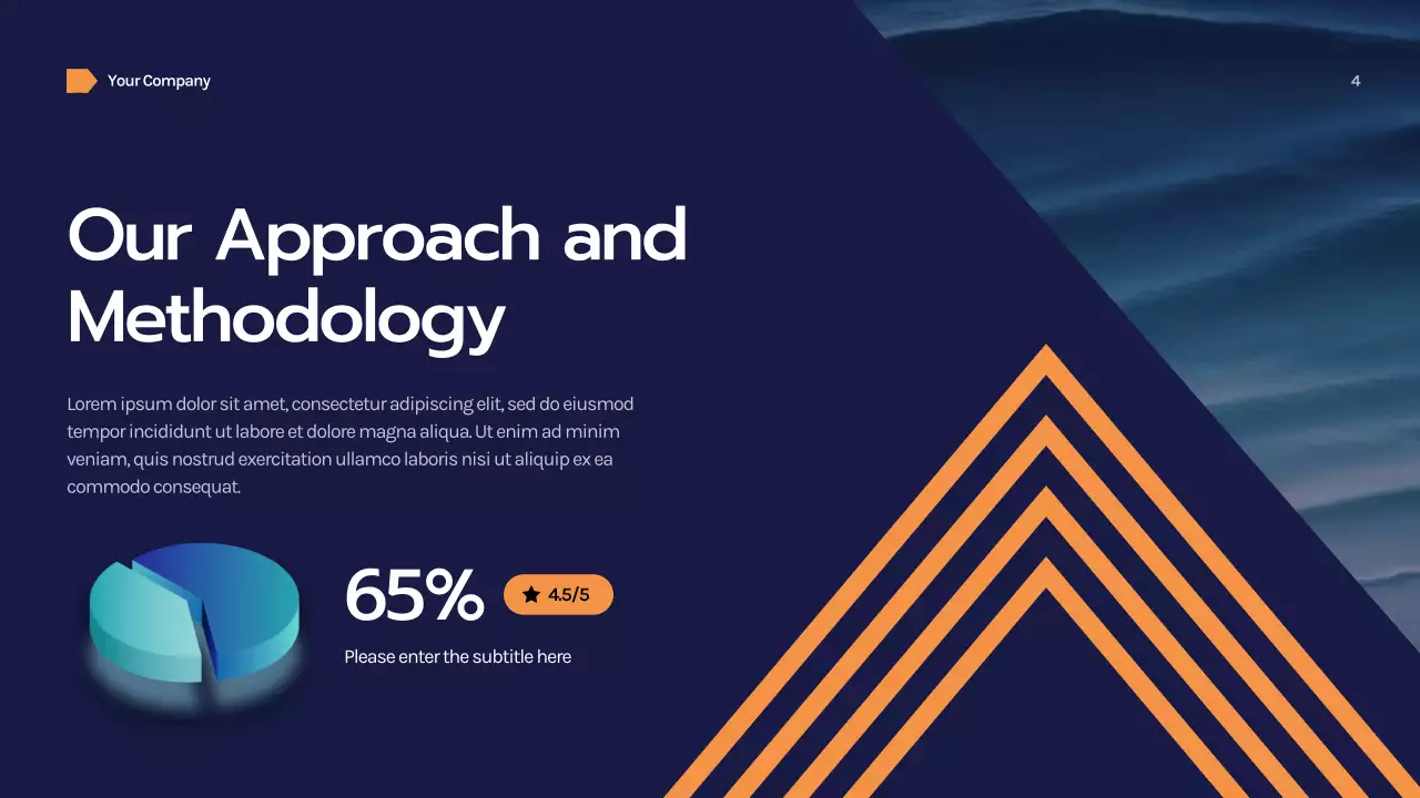 Navy Geometric Business Consulting Presentation