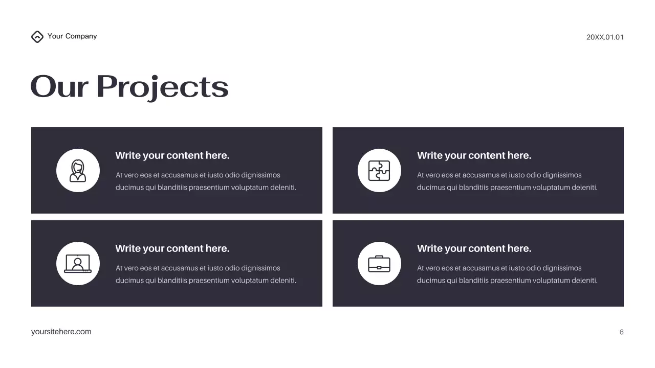 Black Modern IT Solution Presentation