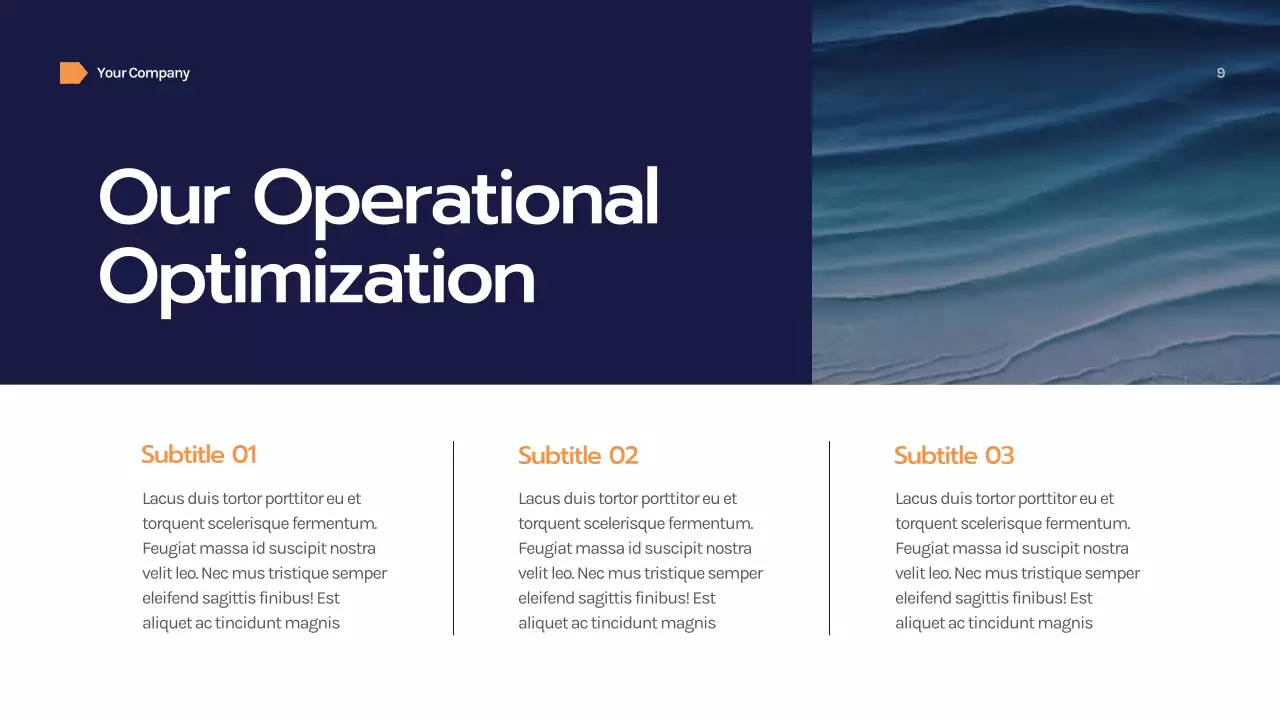 Navy Geometric Business Consulting Presentation