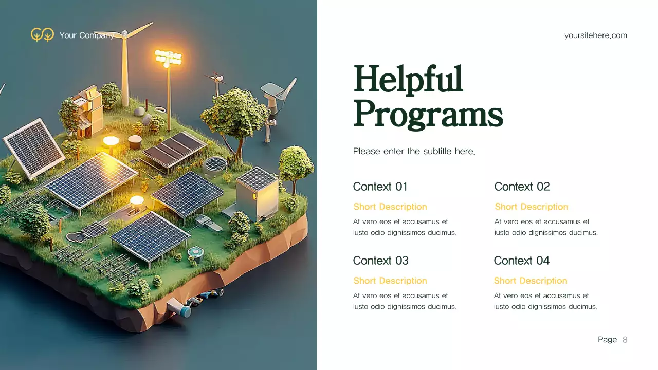 Green Modern Environment Presentation