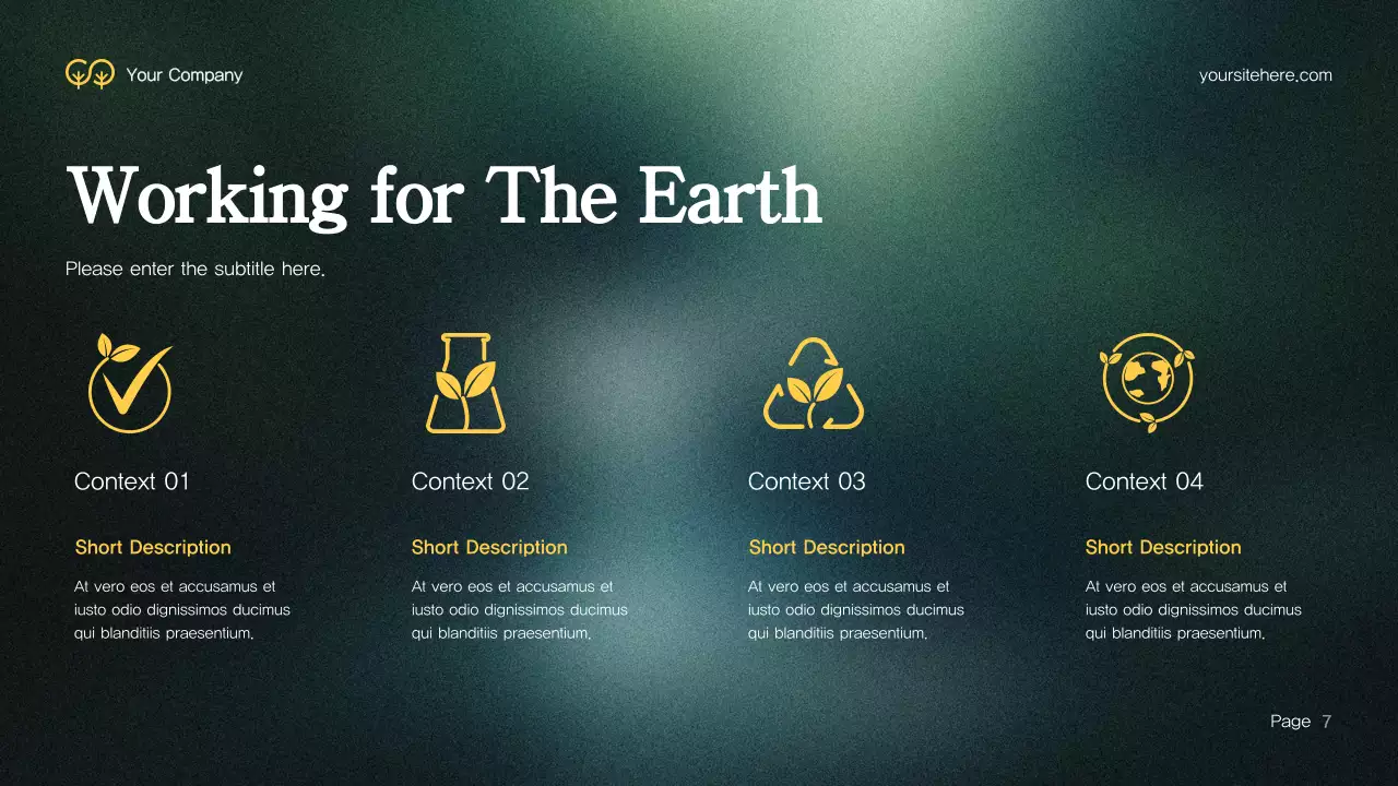 Green Modern Environment Presentation