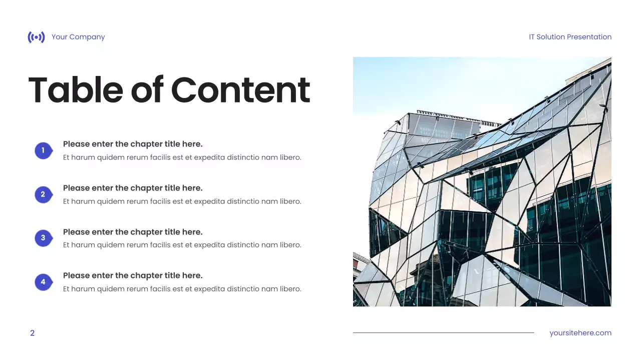 Blue Modern IT Solution Presentation