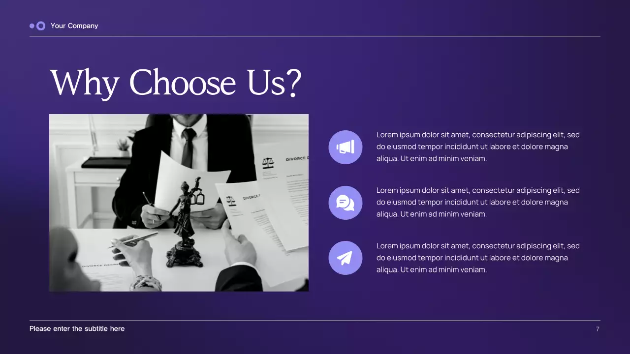 Purple Classic Legal Consulting Presentation