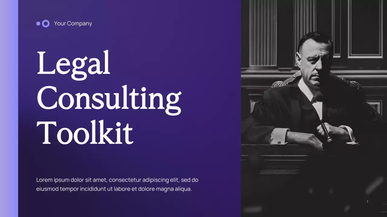 Purple Classic Legal Consulting Presentation