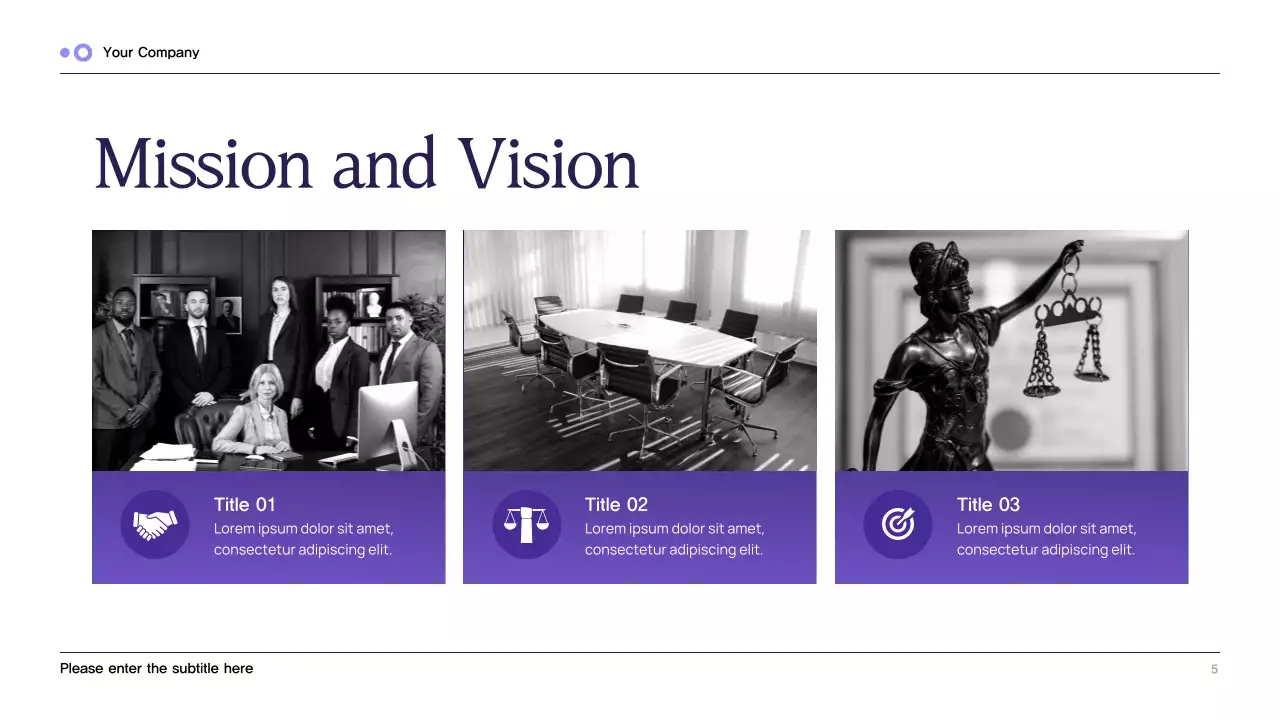 Purple Classic Legal Consulting Presentation