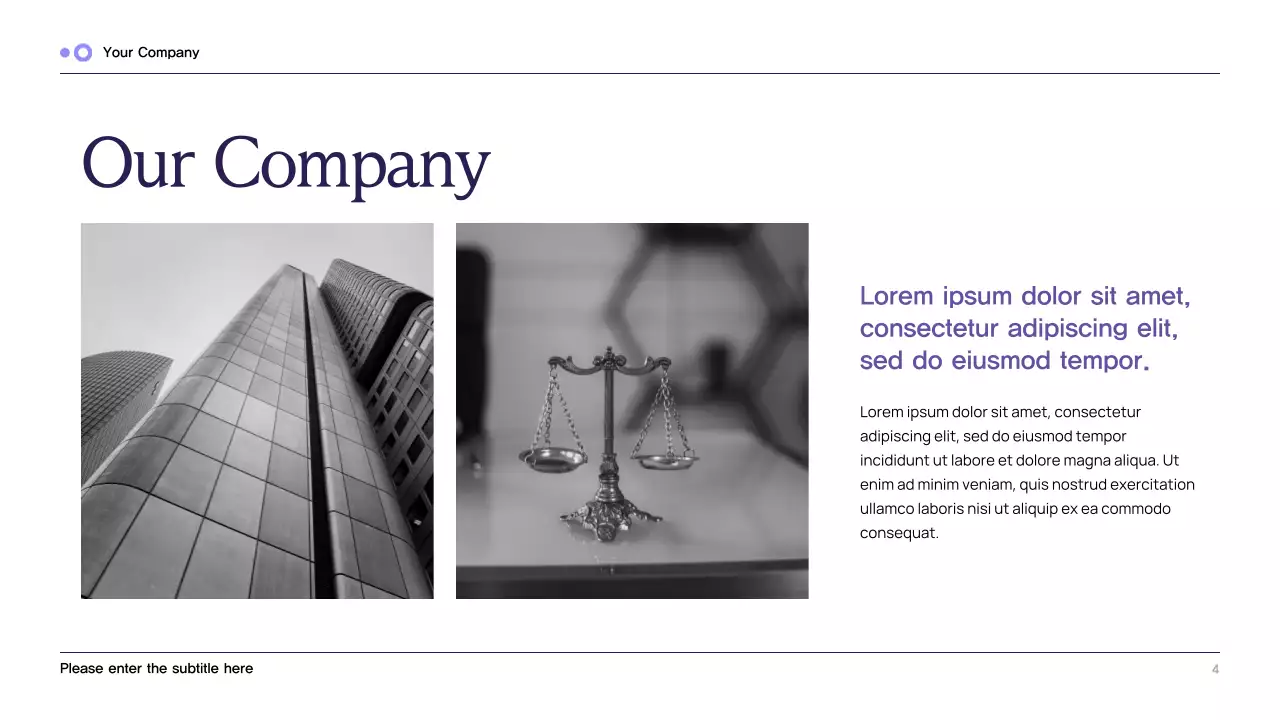 Purple Classic Legal Consulting Presentation