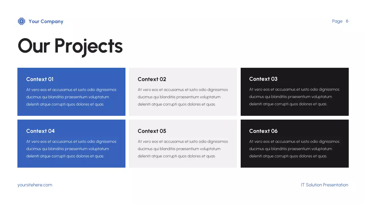 Blue Modern IT Solution Presentation