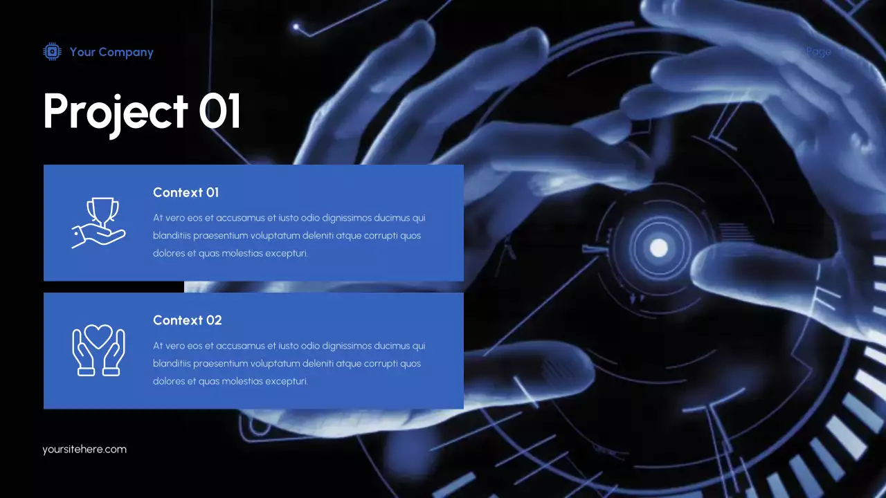 Blue Modern IT Solution Presentation