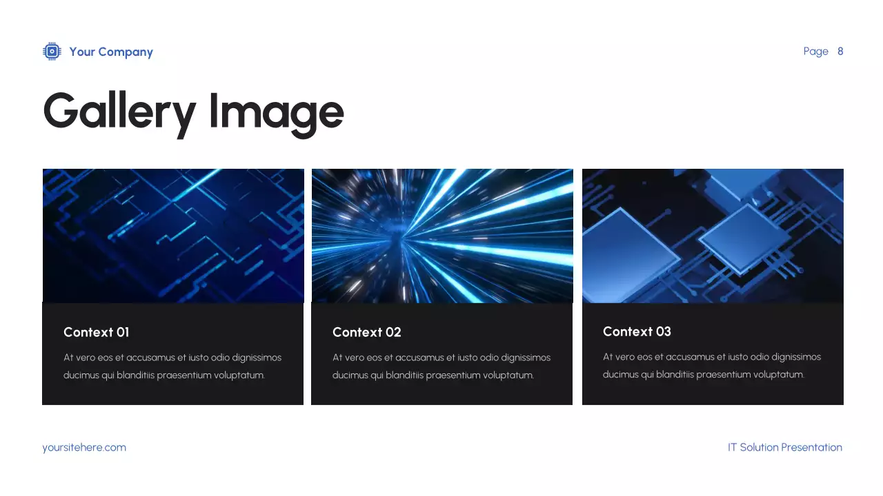 Blue Modern IT Solution Presentation