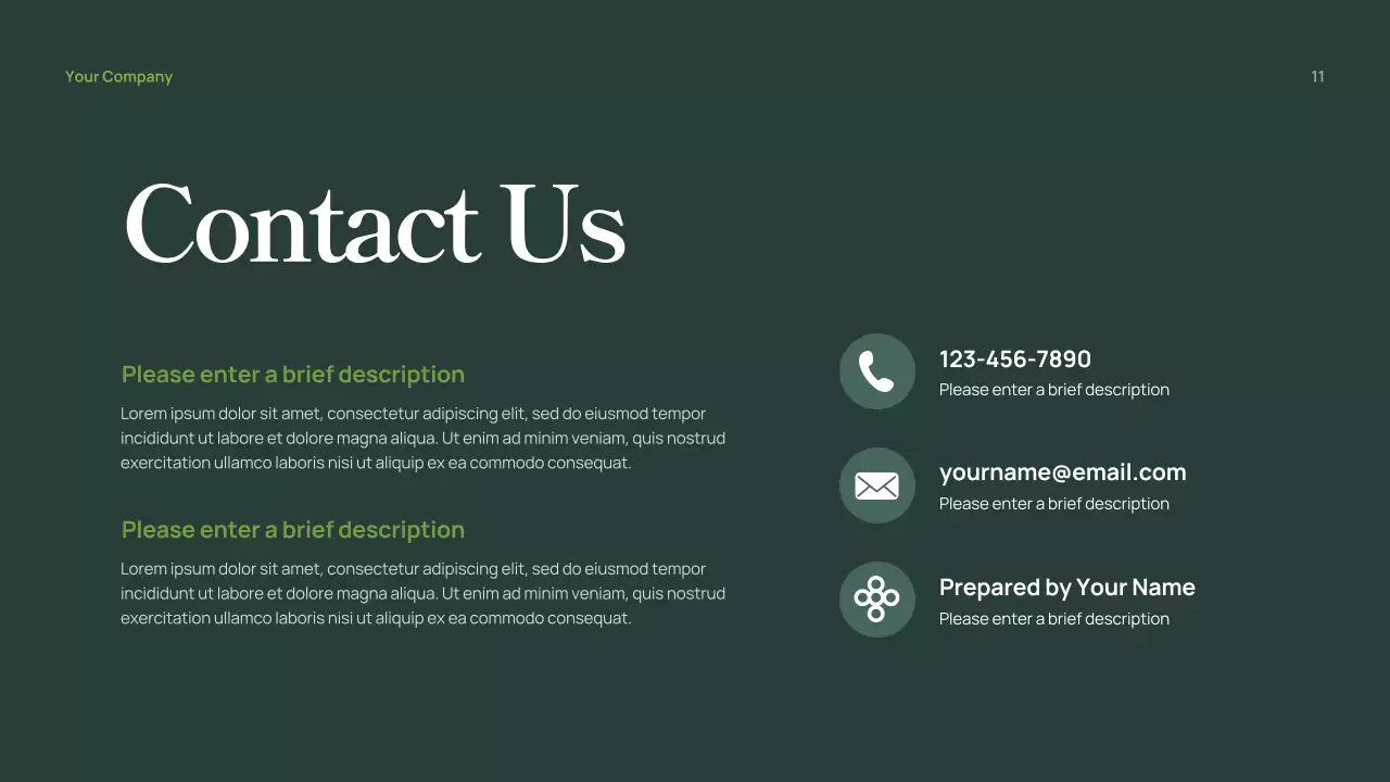 Green Professional Legal Consulting Presentation