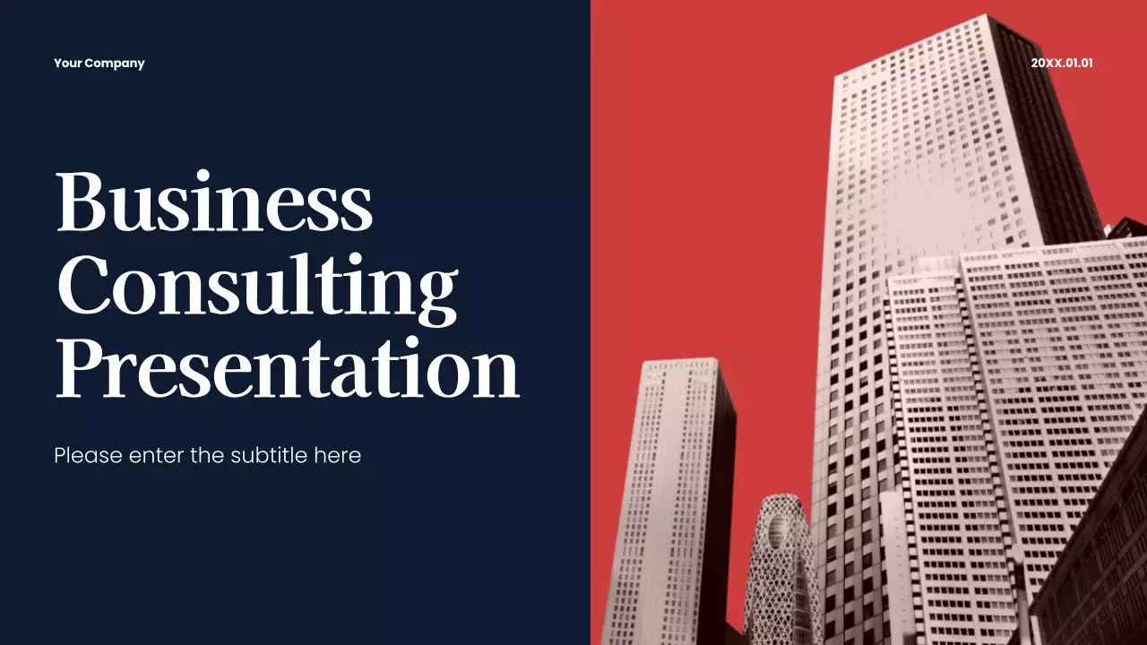 Red Modern Business Consulting Presentation