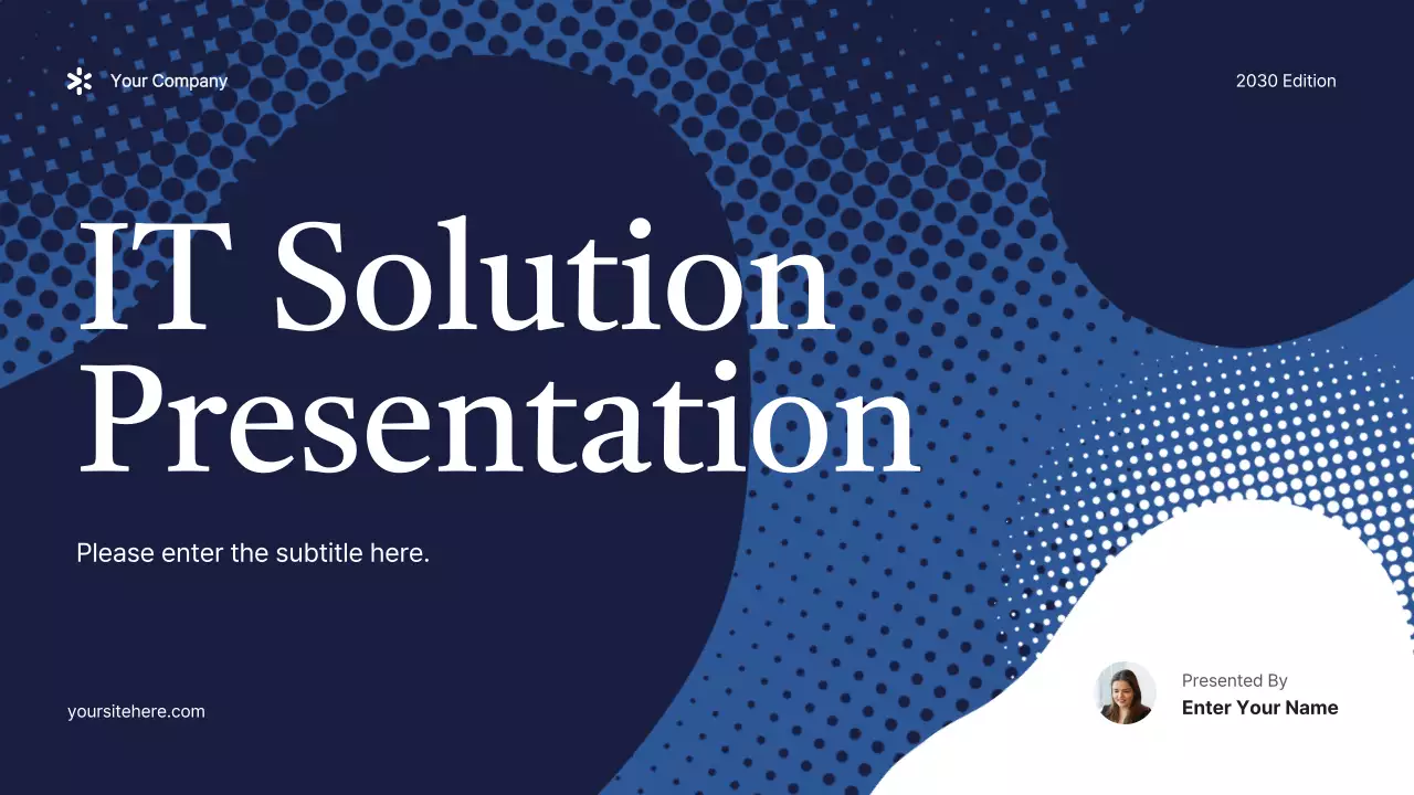 Blue Modern IT Solution Presentation