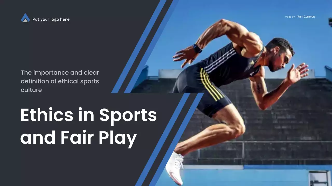 Blue Modern Ethics in Sports and Medical Care Guide Presentation