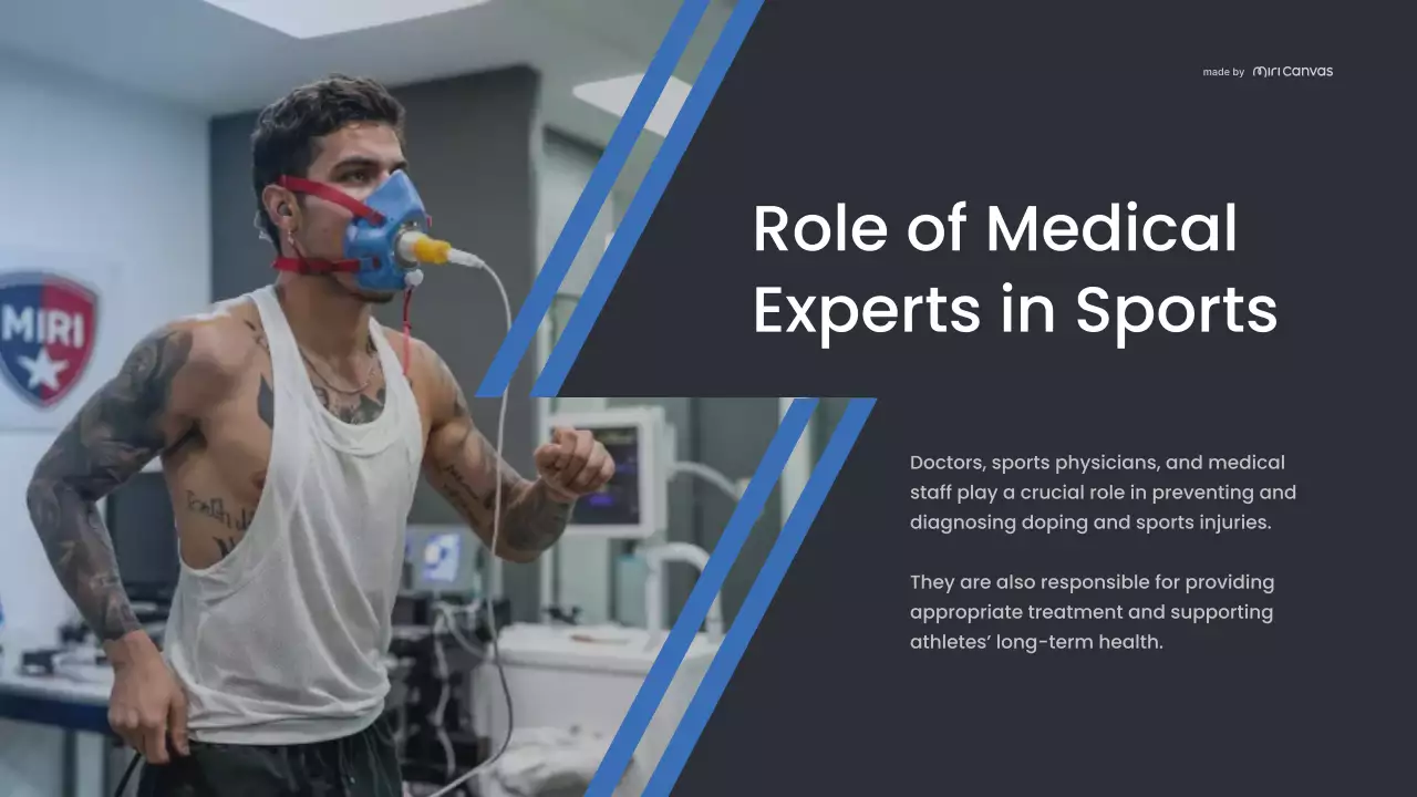 Blue Modern Ethics in Sports and Medical Care Guide Presentation